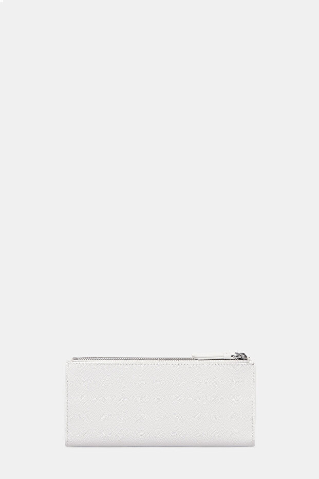 BEYAZ MONOGRAM CÜZDAN - 3