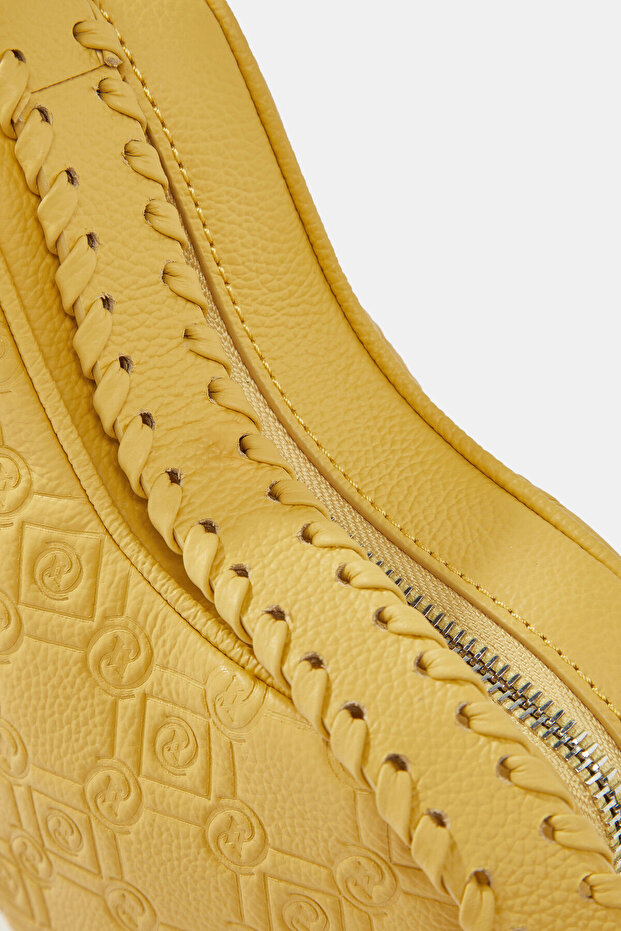 SARI MONOGRAM DERİ ÇANTA - 6