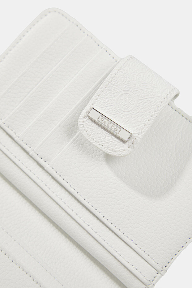 BEYAZ MONOGRAM CÜZDAN - 6