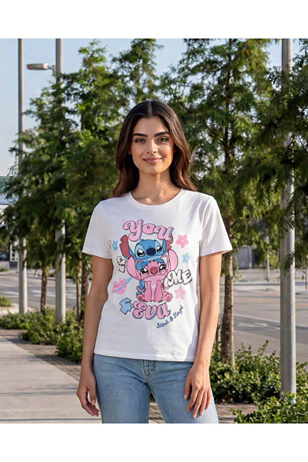 Women White Printed T-Shirt
