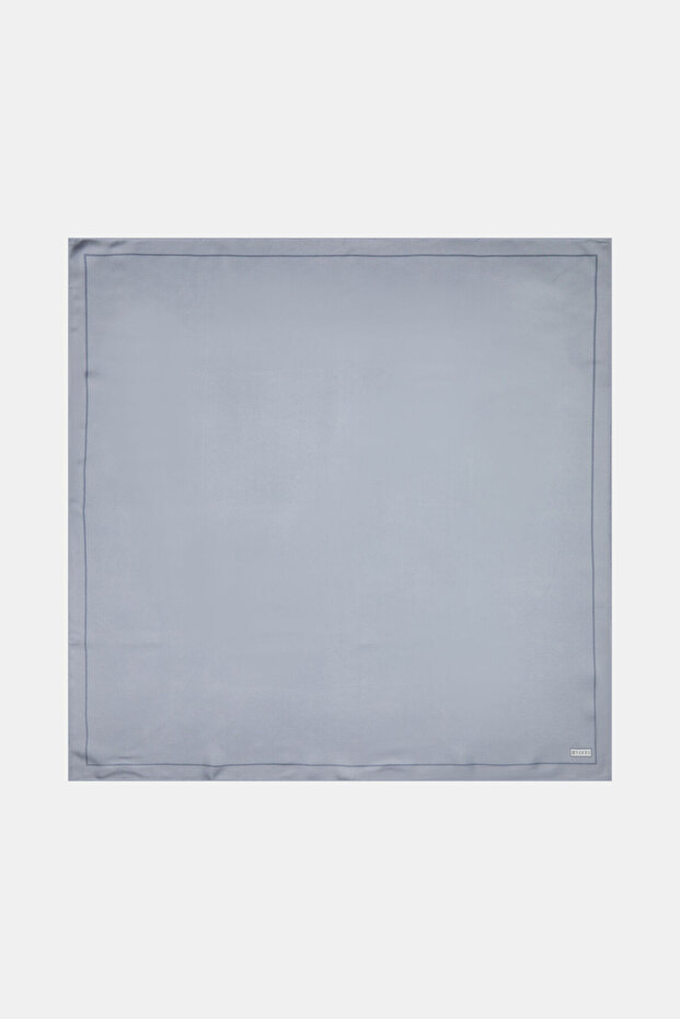 GRI TWILL EŞARP - 1