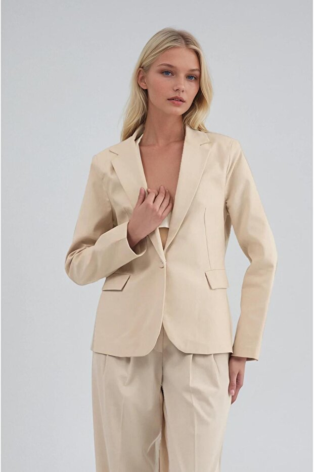 Single button casual jacket 6196 - 3