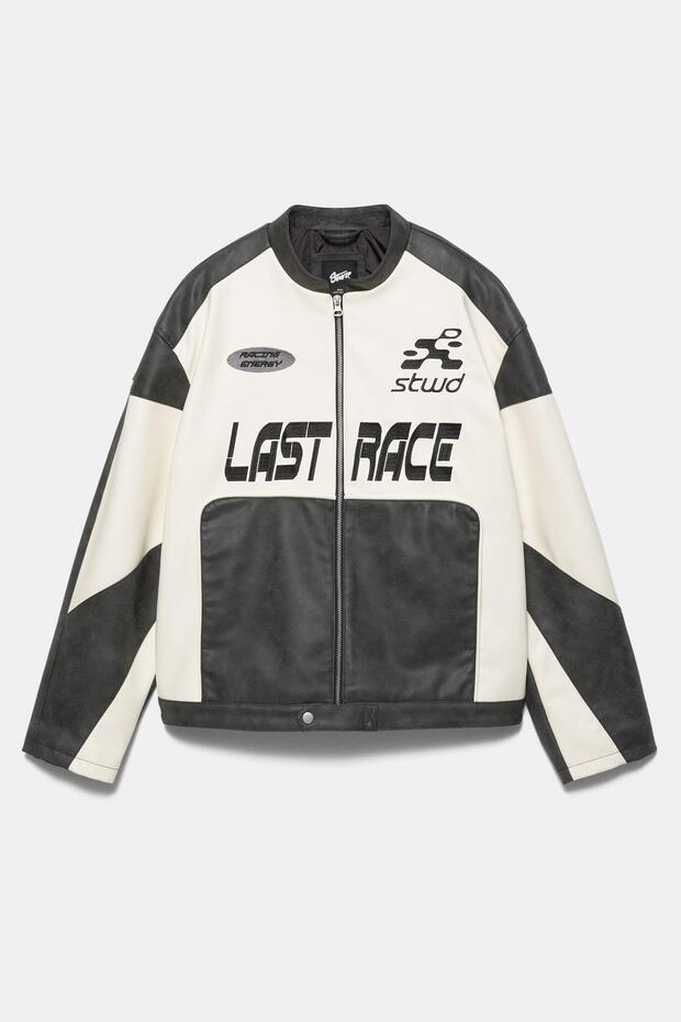 Panelli suni deri ceket - 8