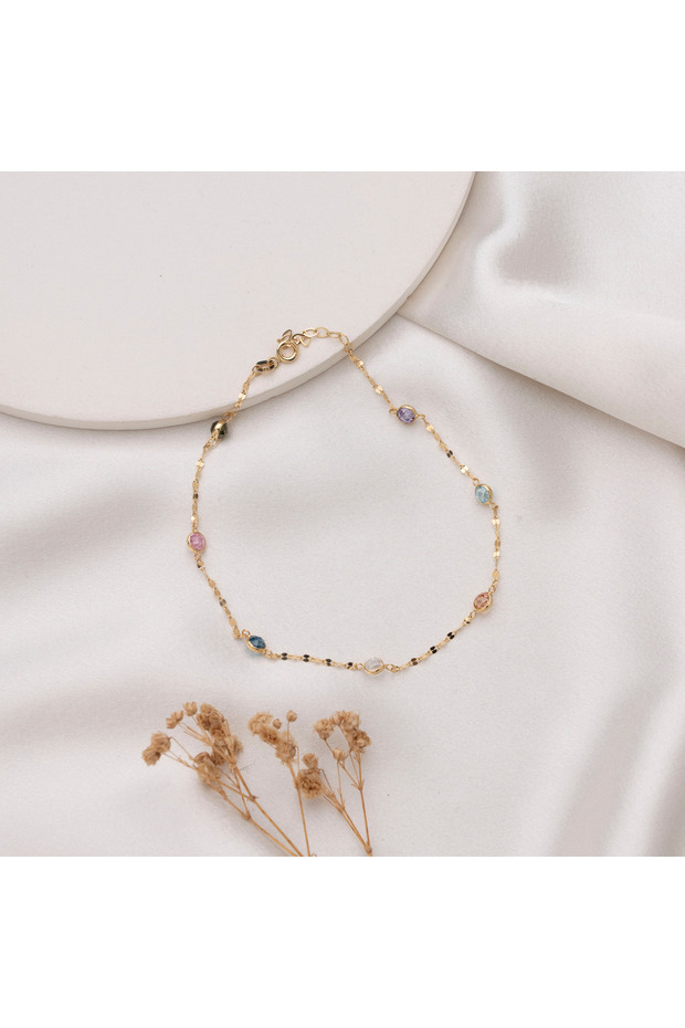 14 Ayar Altın Halhal - 6