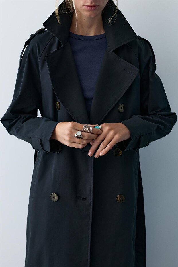 Kemerli trençkot - 6