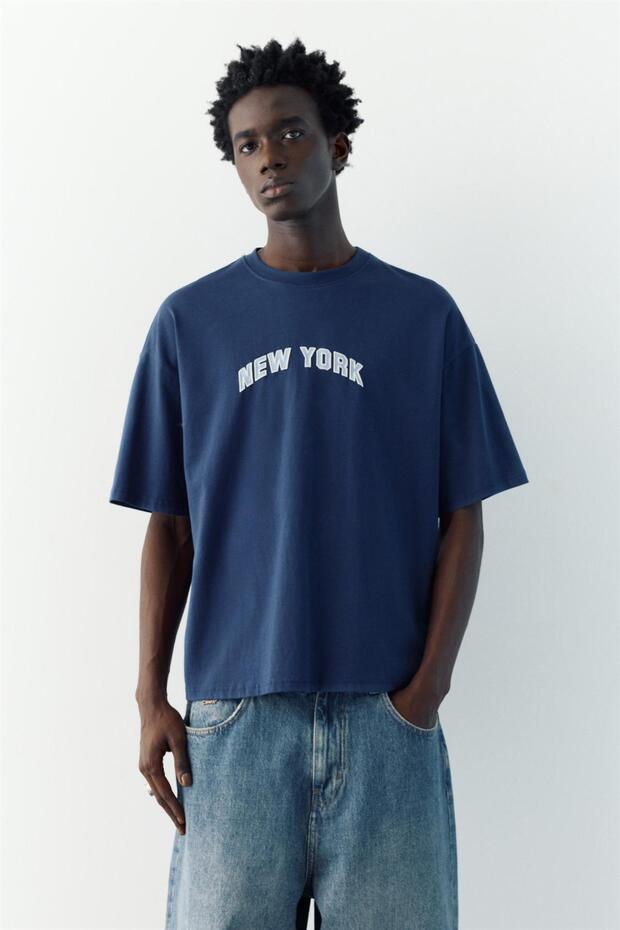 Şehir baskılı t-shirt - 5