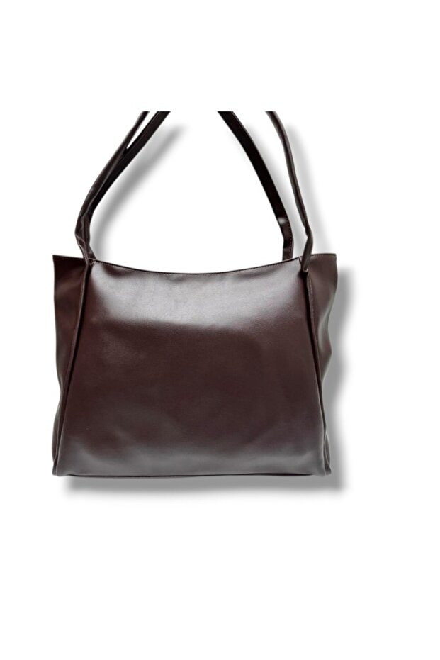 407-26 Leather Large Wide Tote Women's Bag
