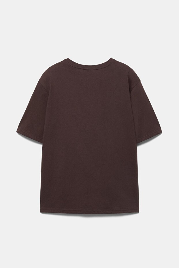 Basic kısa kollu pamuklu tişört - 3