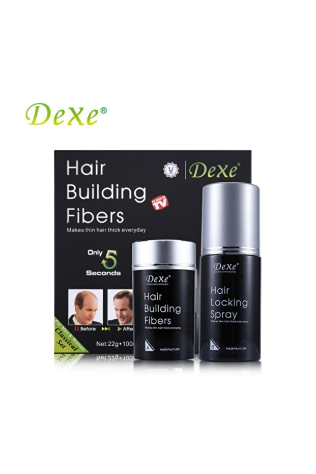 HAIR BUILDING FIBERS 22G+100ML HAIR LOCKING SPRAY