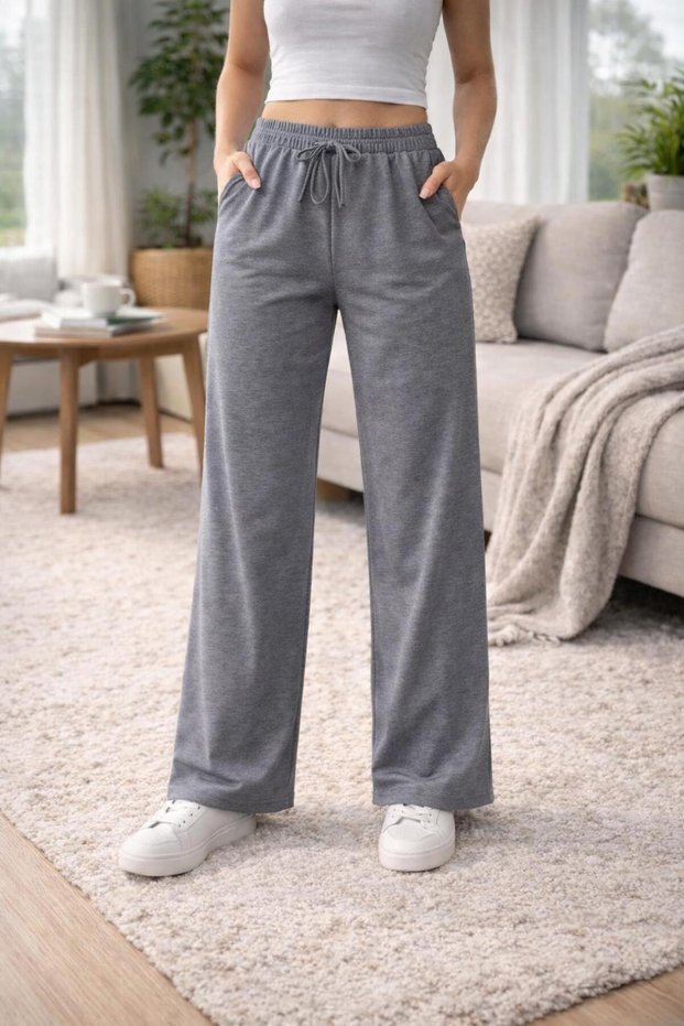 Women's High Waist Modal Palazzo Pants Wide Leg