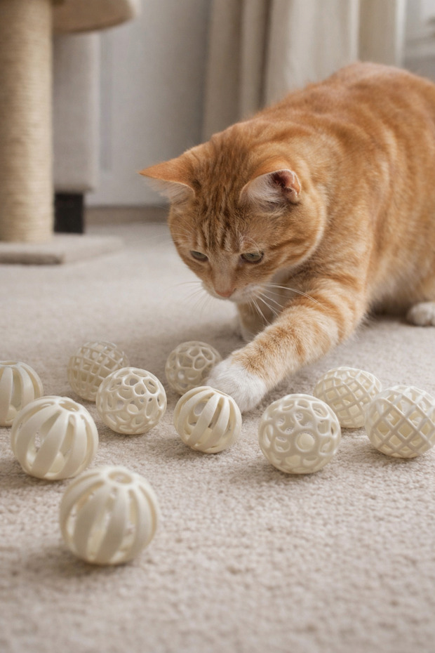 Set of 10 Moving and Sound Play Balls