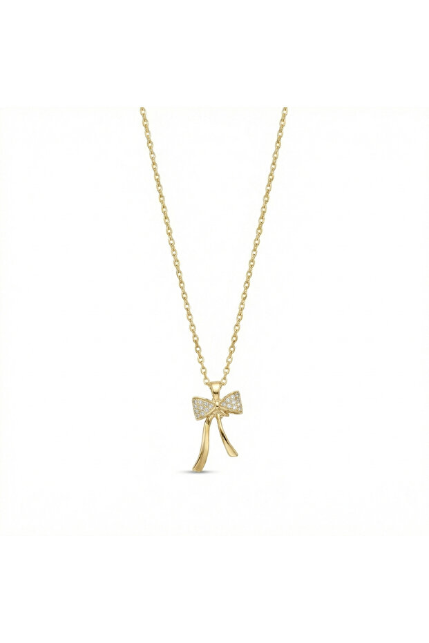 Elegant Bowknot Sparkle Necklace