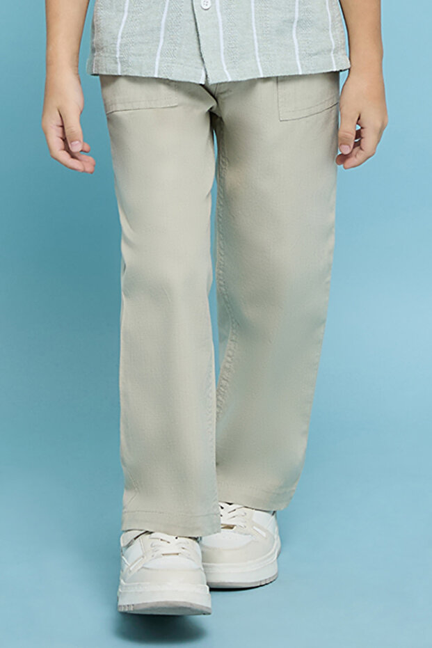 بنطال قصة مريحة واسعة تِكّة - 1