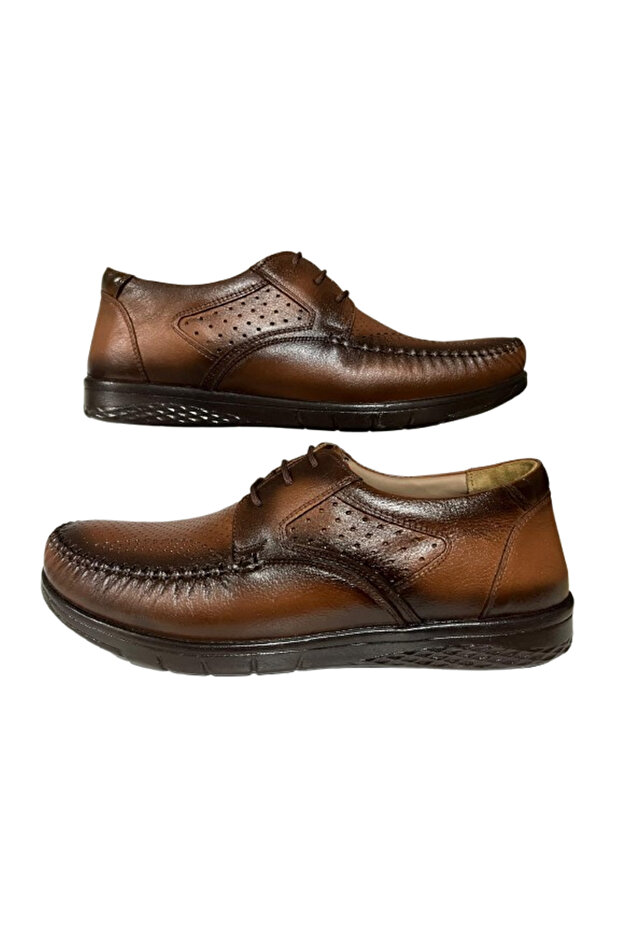 Genuine Leather Brown Casual Stylish Men's Shoes