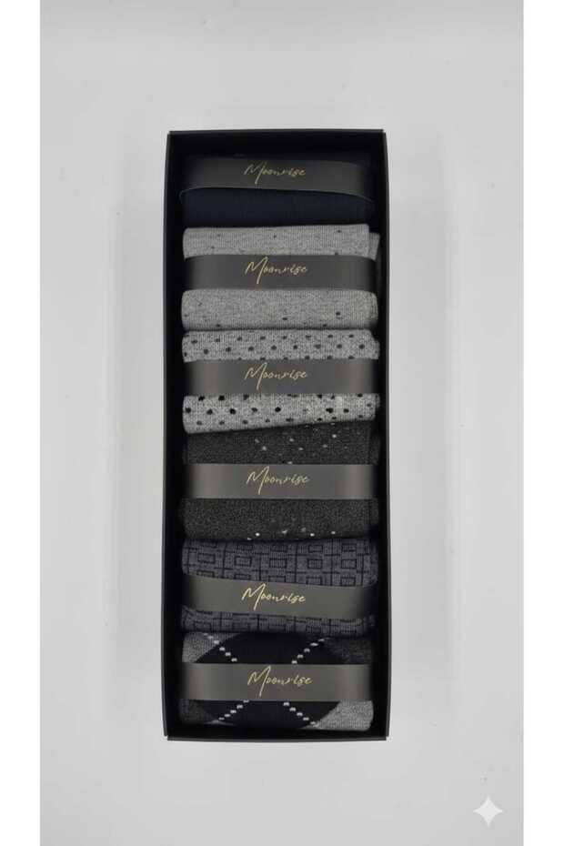 Bamboo Men's Socks Patterned 6 Pairs Boxed
