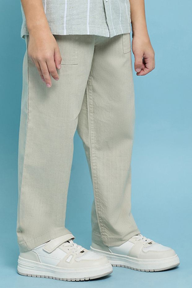 بنطال قصة مريحة واسعة تِكّة - 4