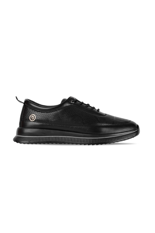 Flimsy Women's Genuine Leather Rubber Laced Patterned Sports Shoes B4384