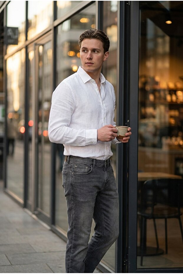 بنطلون جينز عادي للرجال - 3