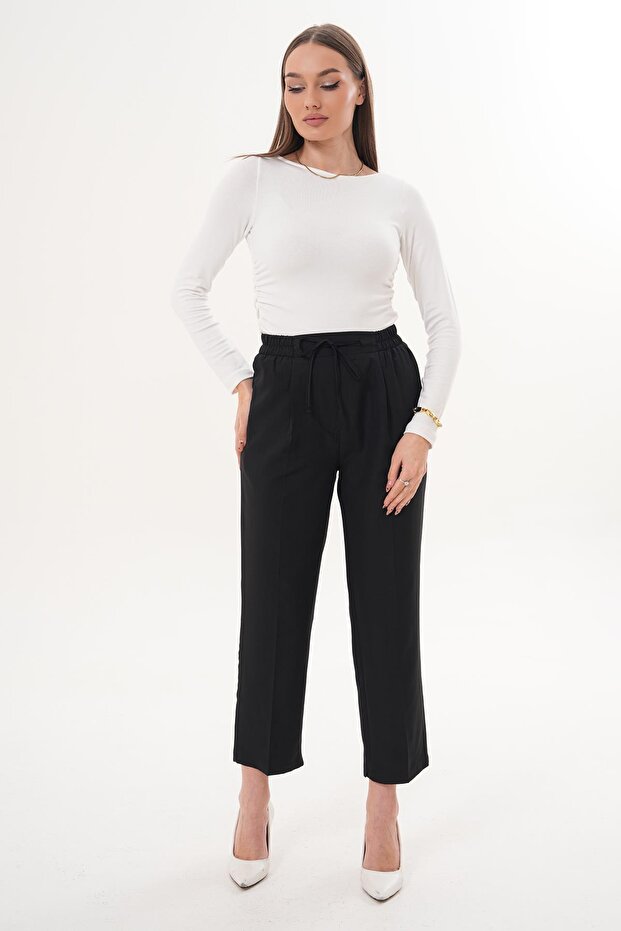 Women's Elastic Waist Trousers 260262 -