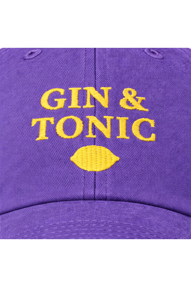 Șapcă brodată și spălată „Gin Tonic” - 2