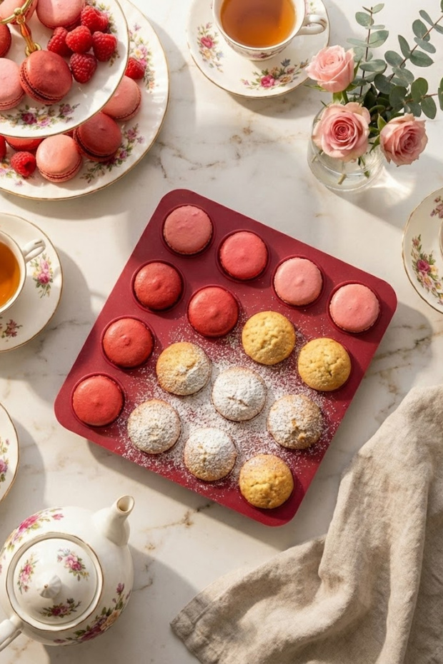 قالب ماكرون من السيليكون بـ 16 فتحة - 3