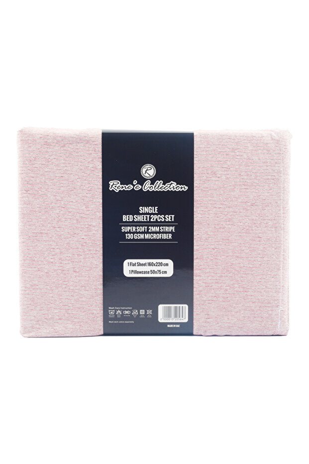 Bed Sheet 160 x 220cm Assorted Microfiber