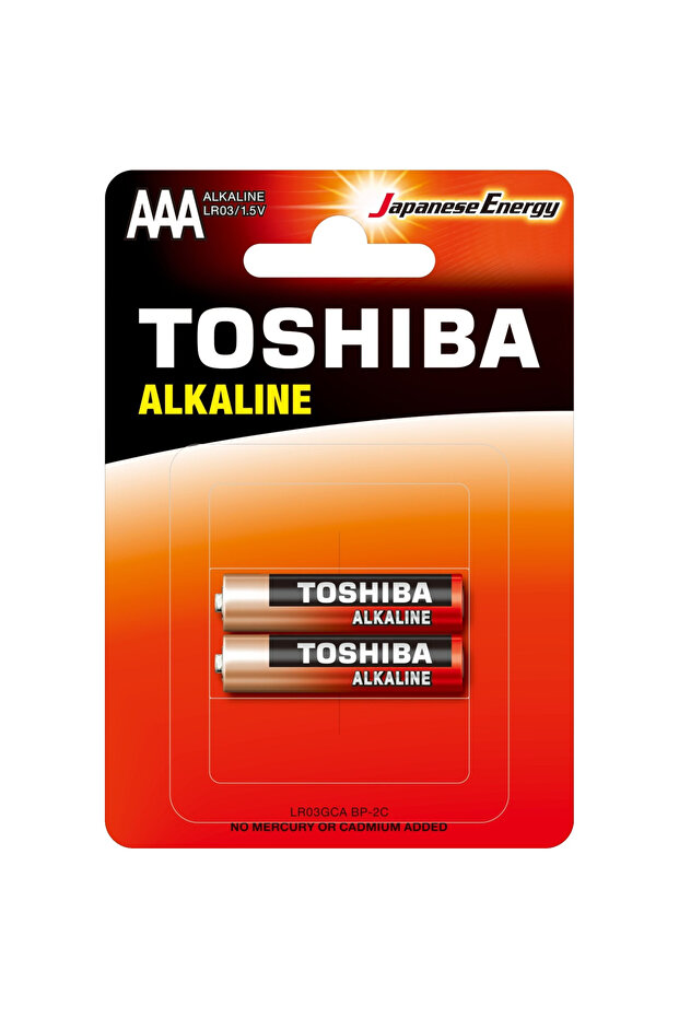 Alkaline AAA Battery, 1.5 V x 2 Pcs, LR03
