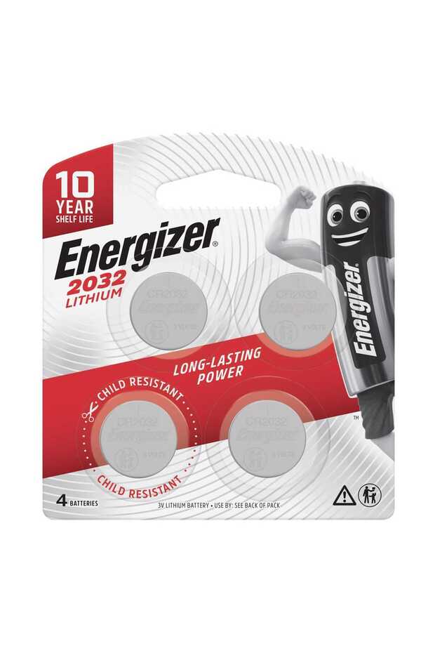CR2032 Lithium Coin Batteries, 4 Pcs