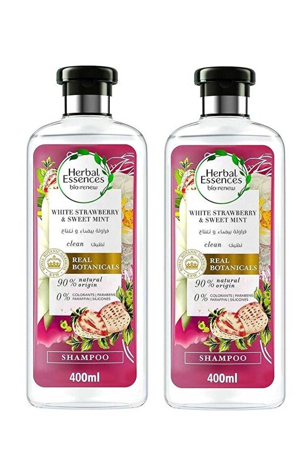 White Strawberry & Mint Shampoo 400ml 2 pieces