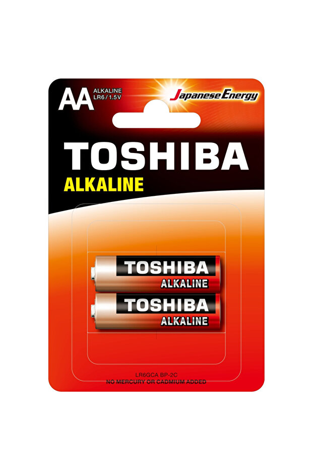 Alkaline AA Battery, 1.5 V x 2 Pcs, LR06