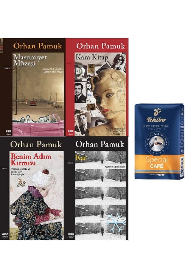 Orhan Pamuk 4 Book Set / Masumiyet Müzesi + Benim Adım.. + Kara Kitap + Kar (Filter Coffee Hd)