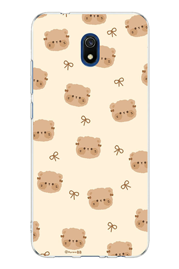 حافظة سيليكون مطبوعة على شكل دببة لطيفة متوافقة مع هاتف Redmi 8A - 1