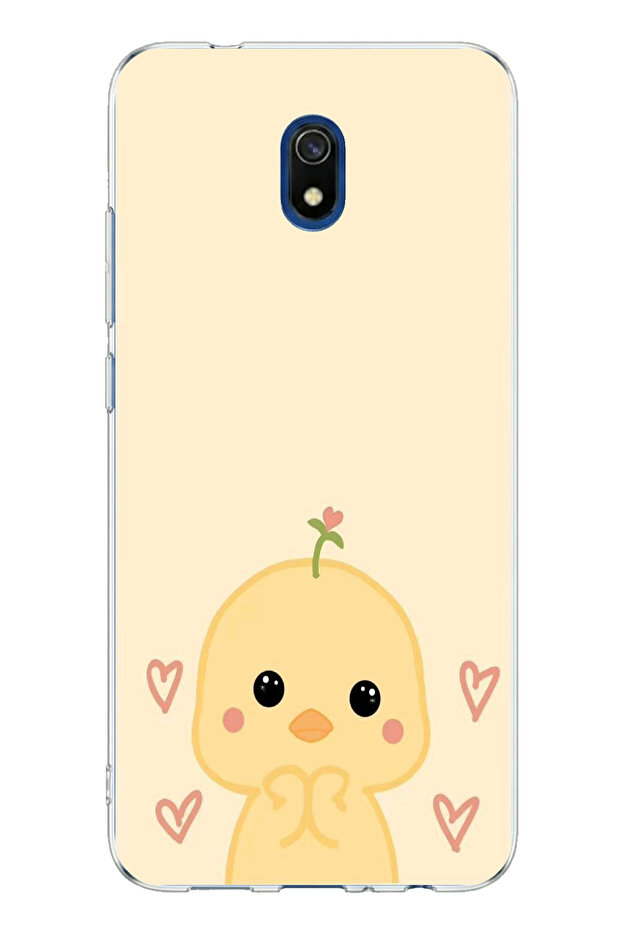 حافظة سيليكون مطبوعة بنمط الدجاجة والقلب اللطيفة المتوافقة مع Redmi 8A - 1
