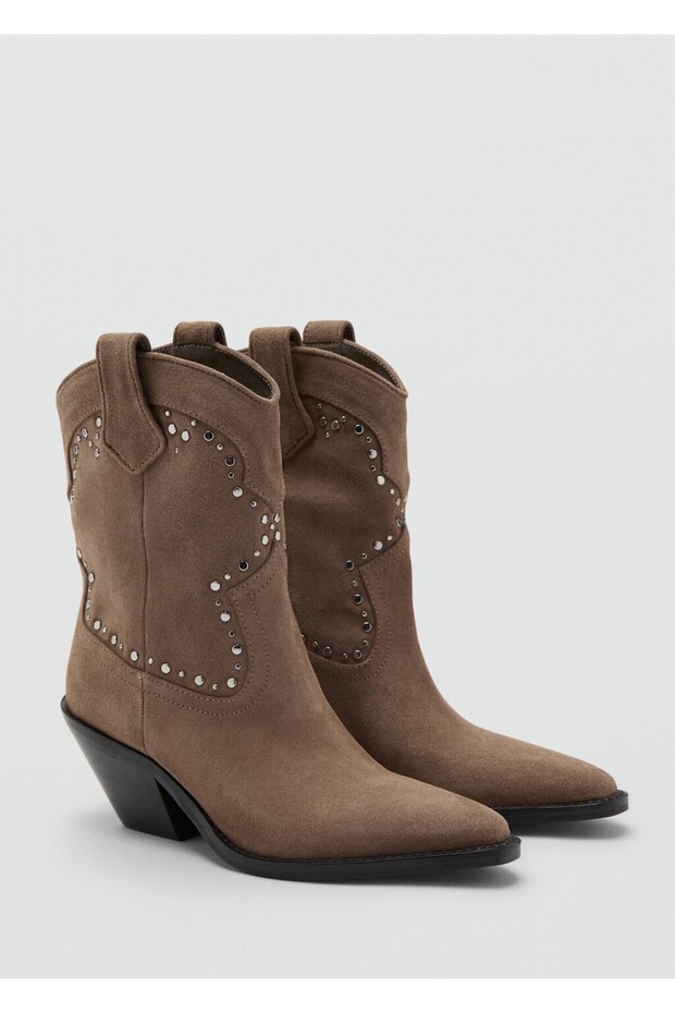 Zımbalı süet yarım bot - 1