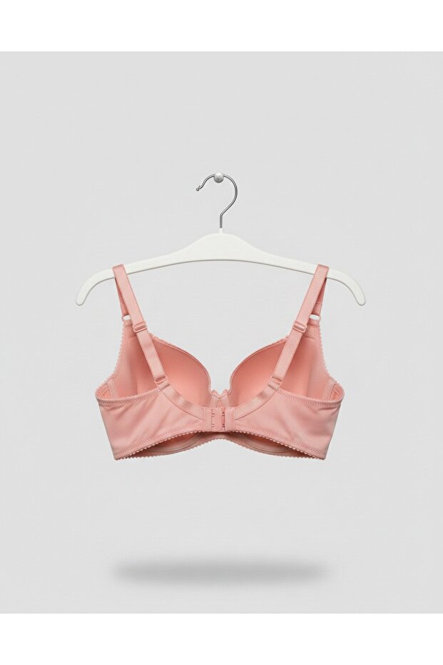 حمالة صدر وردية كاملة التغطية - 2