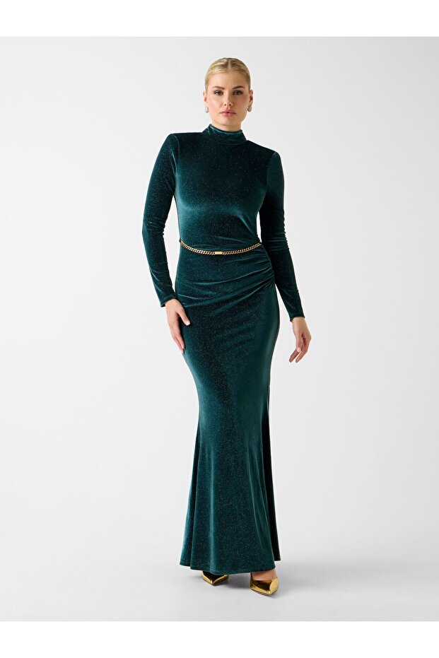 Marciano velvet long dress