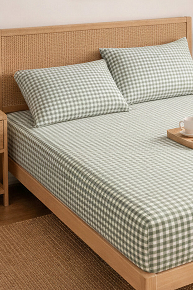 طقم بوتي كار منقوش ملاءة مطاطية - مقاس فردي/مزدوج/كبير الحجم - 4