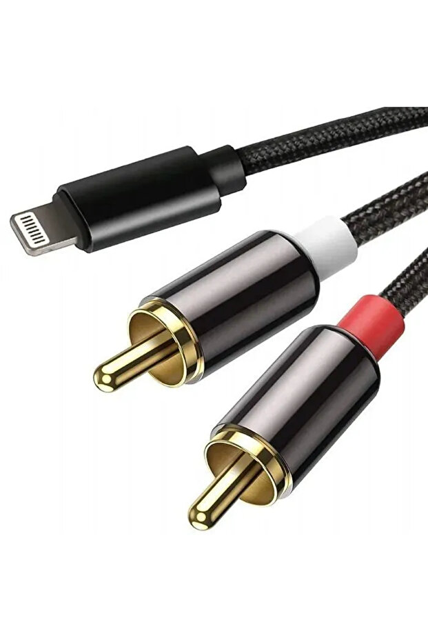 كابل صوت Apple Lightning إلى RCA، طوله 1 متر - KY-221
