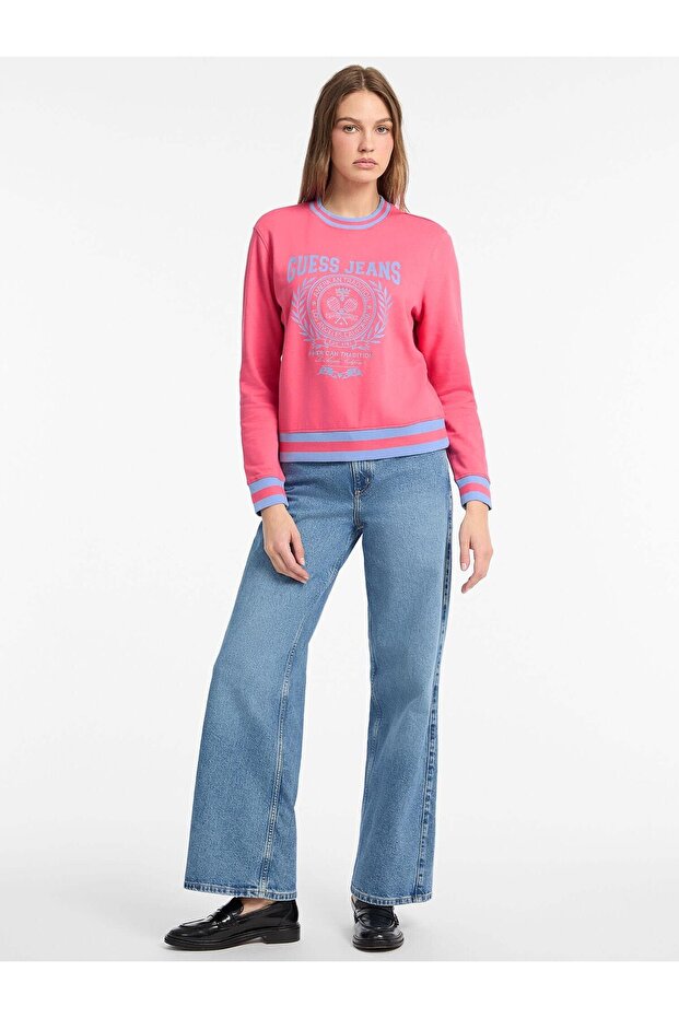 سويت شيرت مطبوع عليه صورة أمامية - 2