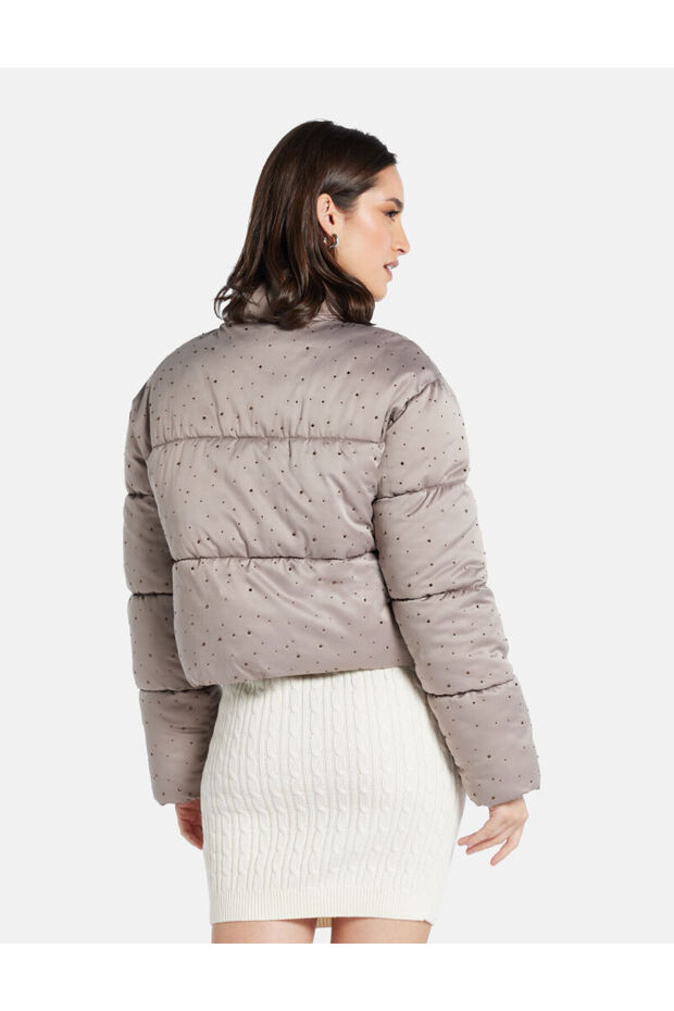 سترة مبطن بأحجار الراين - 4