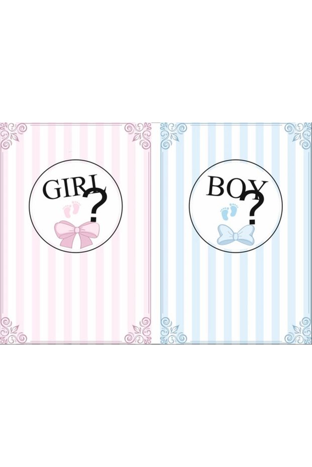 Girl or Boy Banner Baby Shower Banner 70X100 cm