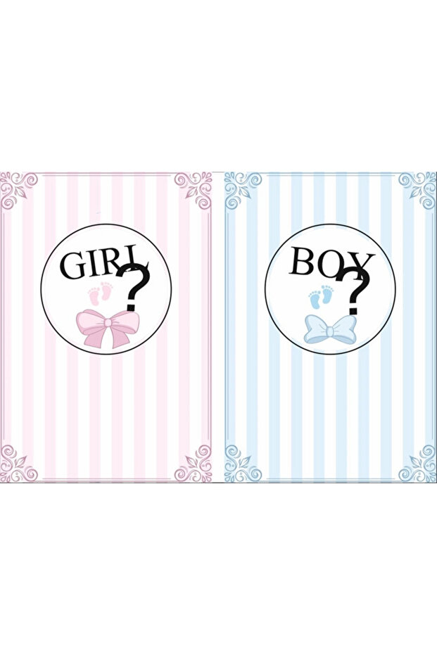 Girl or Boy Banner Baby Shower Banner 35X50 cm