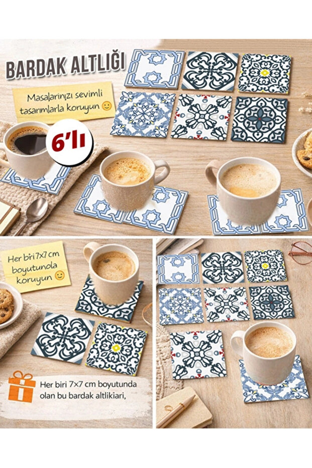 Decorative Patterns 14 7X7 – Set of 6 Decorative Square Designs