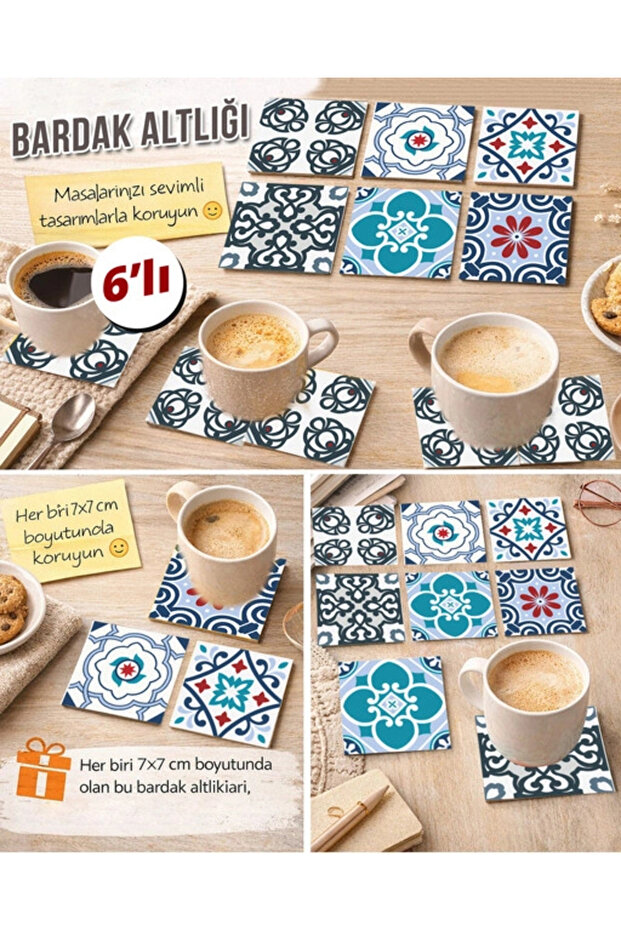 Decorative Patterns 5 7X7 – Set of 6 Decorative Square Designs