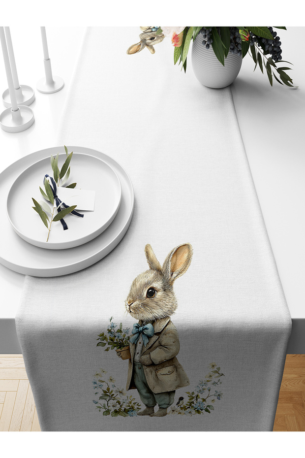 Spring Series 140X40 cm Digital Printed Runner (Spring Easter Easter) - 1