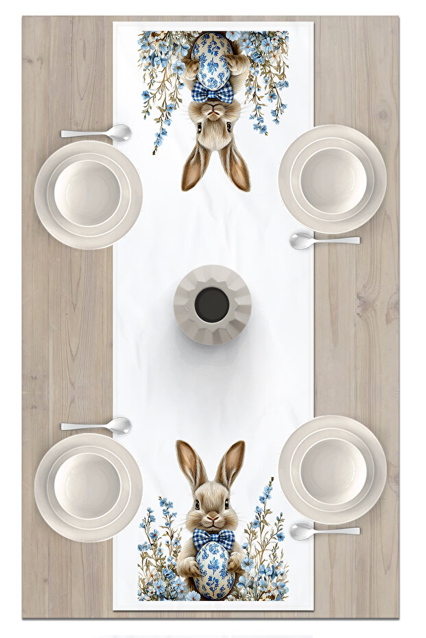 Spring Series 140X40 cm Digital Printed Runner (Spring Easter Easter) - 2