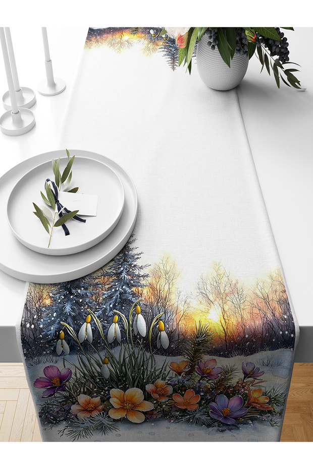 Spring Series 140X40 cm Digital Printed Runner (Spring Easter Easter) - 1