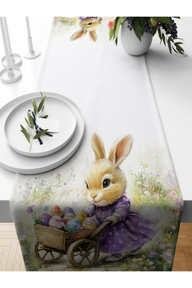 Spring Series 140X40 cm Digital Printed Runner (Spring Easter Easter) - 1
