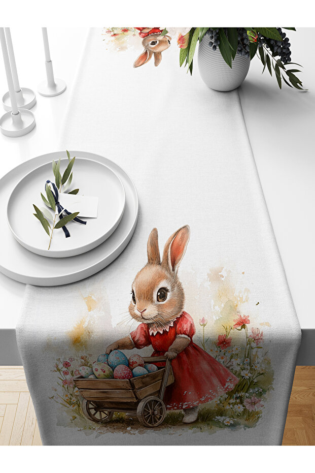 Spring Series 140X40 cm Digital Printed Runner (Spring Easter Easter) - 1