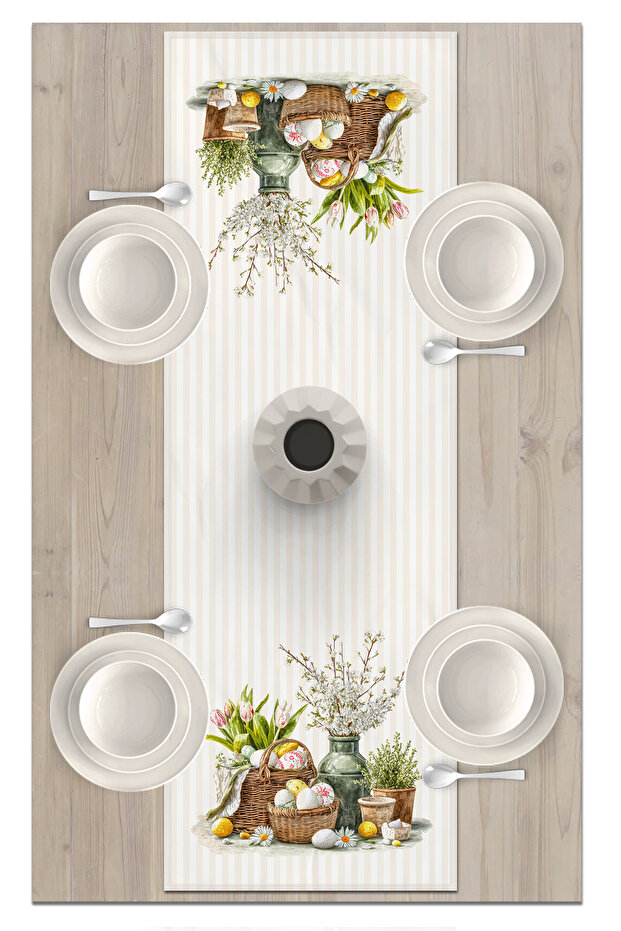 Spring Series 140X40 cm Digital Printed Runner (Spring Easter Easter) - 2
